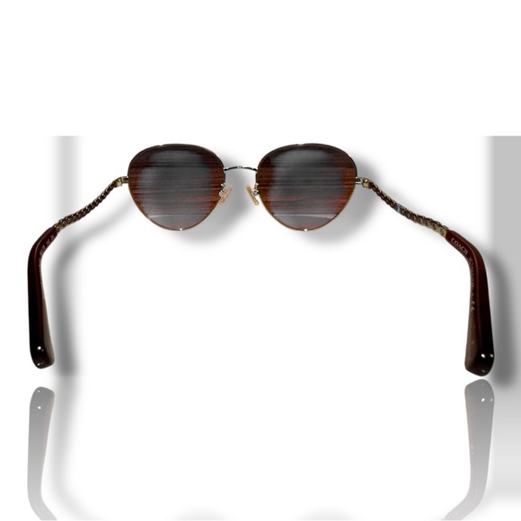 Coach HC7114 Signature Chain Oval Sunglasses full inclusion - Picture 6 of 9